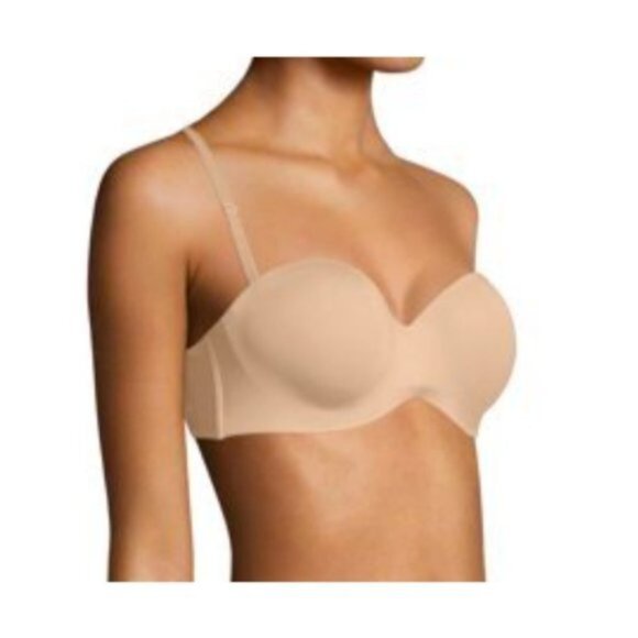 Sweet Nothings Women's Maidenform No Slip Smooth Look Strapless Beige Bra 36C - Picture 2 of 10